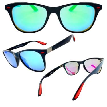 Imagem de Óculos de Sol Masculino Casual, Quadrado, Lentes Polarizadas, Pesca, Corrida, Dirigir, Proteção Uv400 (Verde - Cor 4)