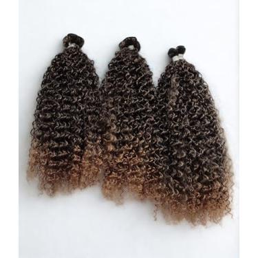 Imagem de Fibra Humanizada, Cabelo Bio Humano Pemium, Cacheado volumoso, tipo 3c, 110g a 125g – Pontas Cheias (loiro mel, 75cm)