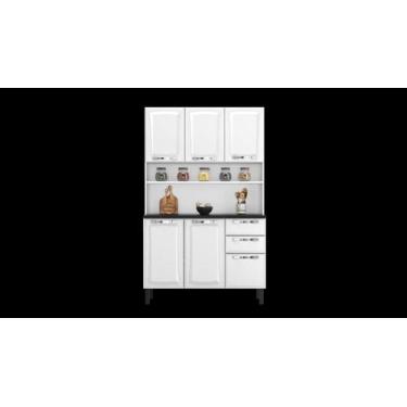Imagem de Kit Cozinha Itatiaia Pratika Kit-120 6 portas 2 gavetas Br, BRANCO