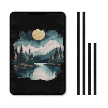 Imagem de Whosucclay Forest RV Capa de persiana de janela de porta universal acessórios para para-sol se encaixa na maioria dos trailers janela campista campista privacidade entrada sol blackout tecido