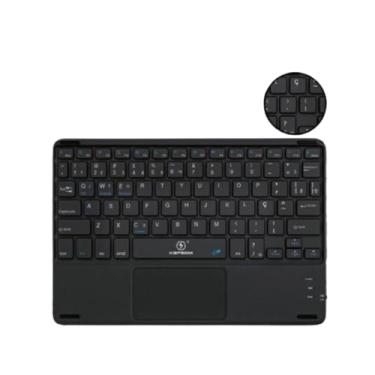 Imagem de Teclado Bluetooth Sem Fio Com Touch Para Celular/Tablet/Notebook