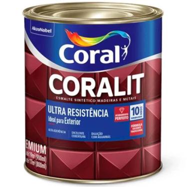 Imagem de Esmalte Sintético Coralit Ultra Resistência Alto Brilho 900ml Azul Fra