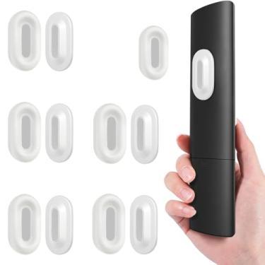 Imagem de Freewindo Suporte magnético para controle remoto de parede, pacote com 5 suportes para controle remoto para TV, suporte de parede para controle remoto de silicone, organizador magnético para cama, TV