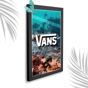 Imagem de Genérico, Quadro Decorativo Vs Horizonte Sala Quarto +Vidro 33x25 A4 Cor:Preto