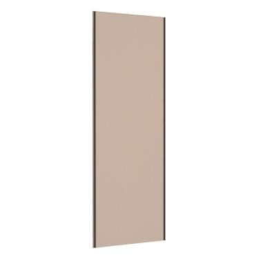 Imagem de Porta De Correr Closet 80cm Com Puxador Perfil Inox E Kit Ferragem Prime Luciane Móveis Connect
