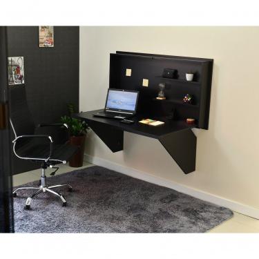 Imagem de Mesa Home Office Escrivaninha Retrátil Preto