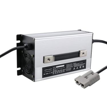 Imagem de Lzyjckh Carregadores de Baterias 12V/24V/36V/48V/60V/72V Carregador de Bateria para Empilhadeira de 1500W Várias conexões de saída disponíveis, com visor LCD,36v 30a silver,8#