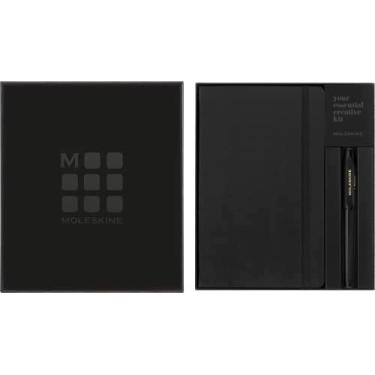 Imagem de Moleskine Classic Notebook and Kaweco Roller Pen Bundle, Large, Ruled, Black, Hard Cove...