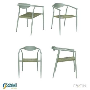 Imagem de Kit 4 Cadeiras Outdoor Isla em Alumínio Assento com Trama de Corda Náu