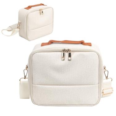 Imagem de CAIYOULE Bolsa Protetora Portátil Universal Para Câmeras Fujifilm Instax Mini 12/11/99/7+/40/Evo/Link2/Liplay/Sq/Cp910/1200/1300 E Dslr, Capa Câmera Digital Fuji Instant (Sem Câmera) - Branca