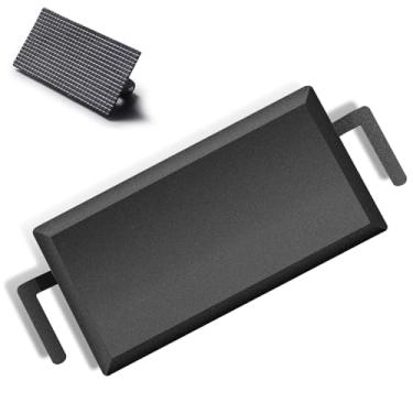 Imagem de LTLUO Chapa Grande De Aço Carbono Com Prensa Para Grelha, Processo Revestimento Nitreto Pré-Temperado Óleo Vegetal, Grelha Compatível Queimador Duplo, Fogão A Gás, Elétrico, Indução E Forno