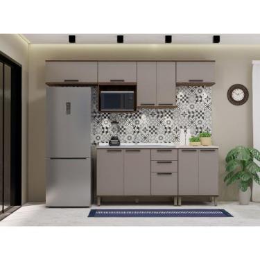 Imagem de Cozinha Completa 7 Peças sem Tampo e com Nicho Micoondas Luna Luciane 