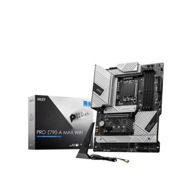 Imagem de Placa Mãe MSI PRO Z790-A Max, ATX, DDR5, Wi-Fi, RGB, Bluetooth, HDMI, 