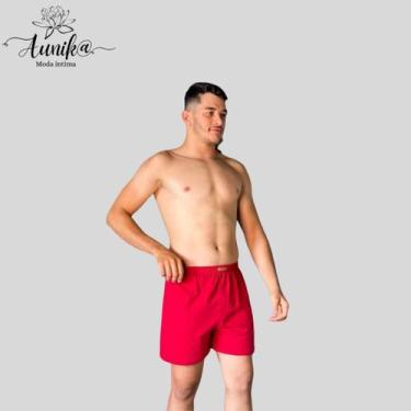 Imagem de Pijama Masculino Samba Canção Lisa Algodão - Aunika Moda Íntima Linger