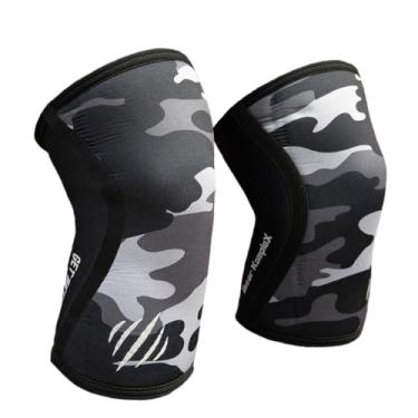 Imagem de Bear KompleX Joelheiras para homens e mulheres - Joelheira de compressão de neoprene e retenção de calor de 7 mm para levantamento de peso, agachamento e levantamento de peso