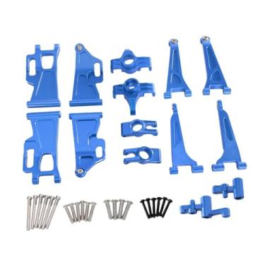 Imagem de Almencla Peças de reposição para carros RC 1:14, veículos e brinquedos de controle remoto, 7 peças de reposição, acessórios fáceis de desmontar para 14209, Azul