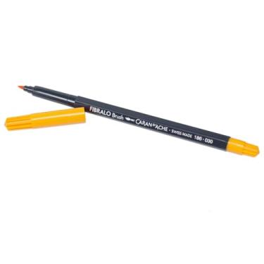 Imagem de Caran D'Ache Fibralo Caneta Aquarelável, Laranja, 0.5-5 mm