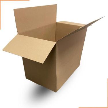 Imagem de Caixa Grande para Mudanças e Envios em Papelão Kraft 50x30x40 kit com 