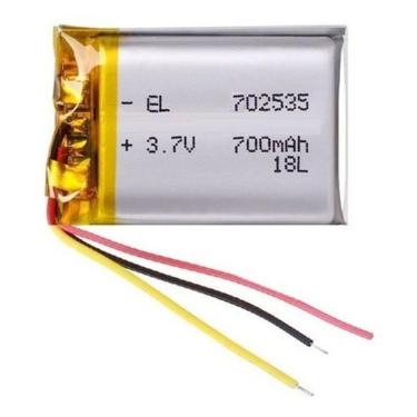 Imagem de Bateria 3 Fios 702535  C/ 700mah 7mmx25mmx35mm 3,7v Nova - bgb