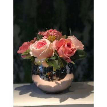 Imagem de Arranjo de rosas em vaso Rose 25cm - Criart House