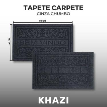 Imagem de Tapete Carpete Emborrachado Antiderrapante Hipoalergênico - De Casa, B