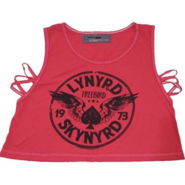 Imagem de Blusa cropped  vitality jeans. vermelha