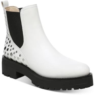 Imagem de Sam Edelman Bota feminina Jalyn Chelsea, Branco brilhante, 35