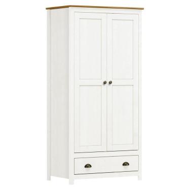 Imagem de Guarda Roupa Solteiro Topázio 2 Portas E 1 Gaveta Branco-freijó - Finestra Móveis Branco-freijó