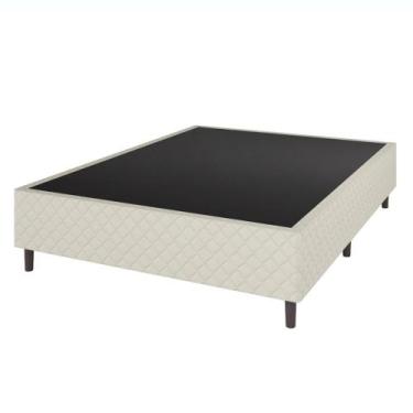 Imagem de Base Cama Box Sommier Umaflex Casal Espanha 138x38x188cm, BEGE/BRANCO