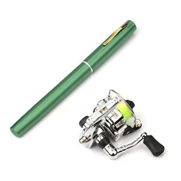 Imagem de Qudai 1 M / 1.4 M Caneta De Pesca Dobrável de Bolso Reel Combo Mini Caneta Kit De Pesca Pólo Vara De Pesca Telescópica Spinning Reel Combo Kit