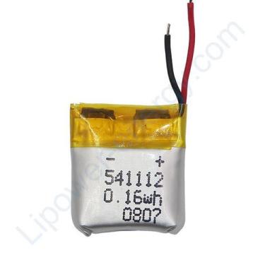 Imagem de Bateria  541112 5,4mm x 11mm x 12mm 3,7V com 2 fios - bgb