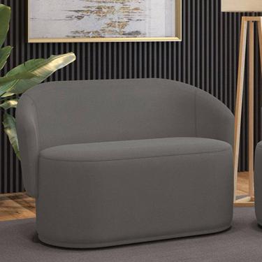 Imagem de Sofá 2 Lugares Namoradeira Orgânica para Sala Malu Suede M11 - D`Rossi