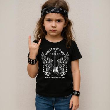 Imagem de Camiseta Infantil Unissex Estampada Ignite Your Inne Flame 055 Blusa M