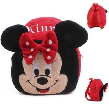 Imagem de Mochila Pelúcia Minnie Vermelha Personagens Infantis - OEA