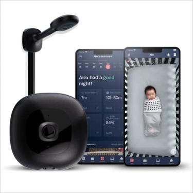 Imagem de Nanit Monitor Pro Smart Baby e suporte de parede – Preto