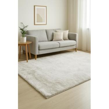 Imagem de Tapete Esplendor Antiderrapante 100% Poliéster 200x240cm Jolitex - Esplendor Cinza