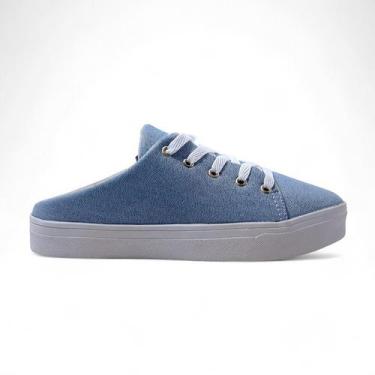 Imagem de Tenis Feminino Mule com Cadarço Abertura Traseira no Calcanhar Estilo 