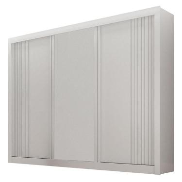 Imagem de Guarda Roupa Casal 3 Portas Milano Branco – Leifer Móveis