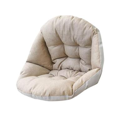 Imagem de Generic Almofada para cadeira de balanço, suporte para as costas, leve, espessa, macia, com alça, almofada para assento de cesta suspensa, para casa, sala de, Camelo