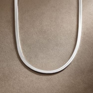 Imagem de Corrente Fita Laminada em prata 925 legitima comprimento 40 cm - Sb pr