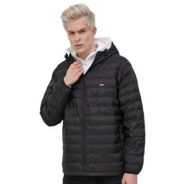 Imagem de Jaqueta Levis Masculina Hoodie Presidio Packable Jacket Preta-Masculino
