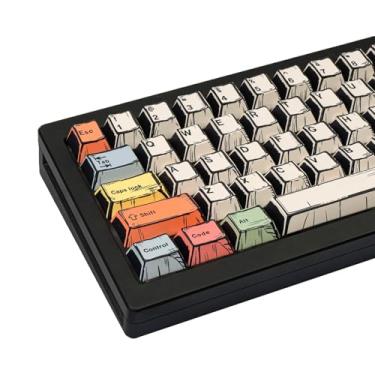 Imagem de GEKUCAP Teclas PBT de 150 teclas, estilo mangá japonês, perfil cereja, teclas personalizadas de sublimação de tinta para teclado mecânico 60% 65% 75% 100% Cherry MX