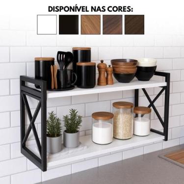 Imagem de Prateleira Estilo Industrial X Decorativa para Organização - Bimove, M