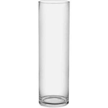 Imagem de VASO DECORATIVO ENFEITE CASA PLAIN VIDRO 50x15x15cm TRANSPARENTE - NH,