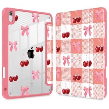 Imagem de Lepeoac Capa para iPad de 11 polegadas A16 2025 geração 11ª / iPad 11 polegadas 2022 10ª geração, porta-lápis embutido com capa à prova de choque, capa traseira transparente transparente, despertar