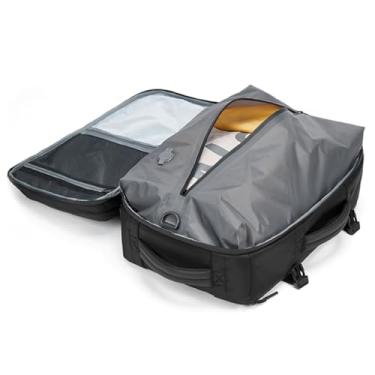 Imagem de Jiawu Mochila de Viagem a Vácuo, Tecido Oxford Impermeável e Leve Mochila com Selagem a Vácuo, Mochila de Compressão a Vácuo para Laptop com Trava TSA e Porta de Carregamento USB