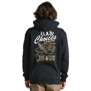 Imagem de Moletom Volcom Canguru Operator Preto-Unissex