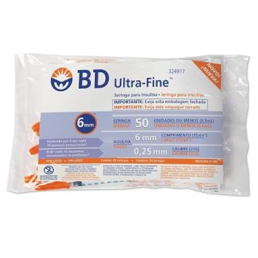 Imagem de Seringa Insulina Ultra Fine 50UI 6x0,25mm BD 10un