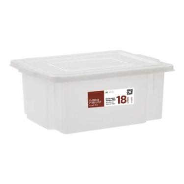 Imagem de Caixa Frigorifica 18 litros Resfriamento Empilhar Multiuso Com Tampa P