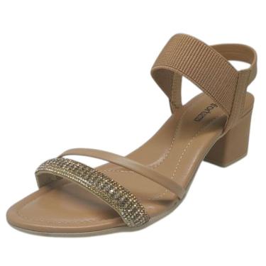 Imagem de Sandalia Feminino Salto Medio Conforto Comfortflex